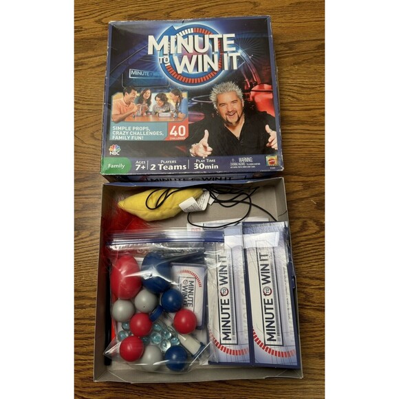 Minute To Win It Mattel Family Board Game CBS 2011 - Picture 13 of 14